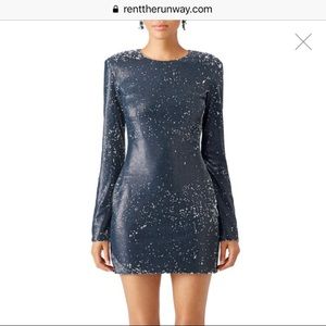 Long sleeve sequin Mini dress